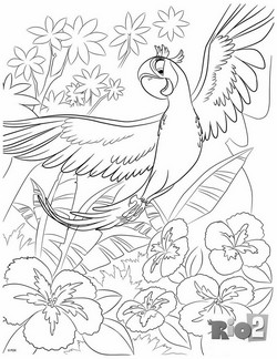 coloriage rio 2 perle